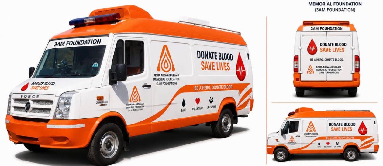 3AM Foundation Mobile Blood Donation Van Prototype